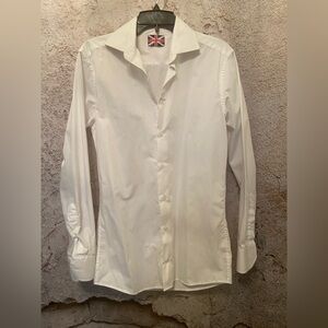 MENS Soul of London Crisp White Tailored Dress Shirt